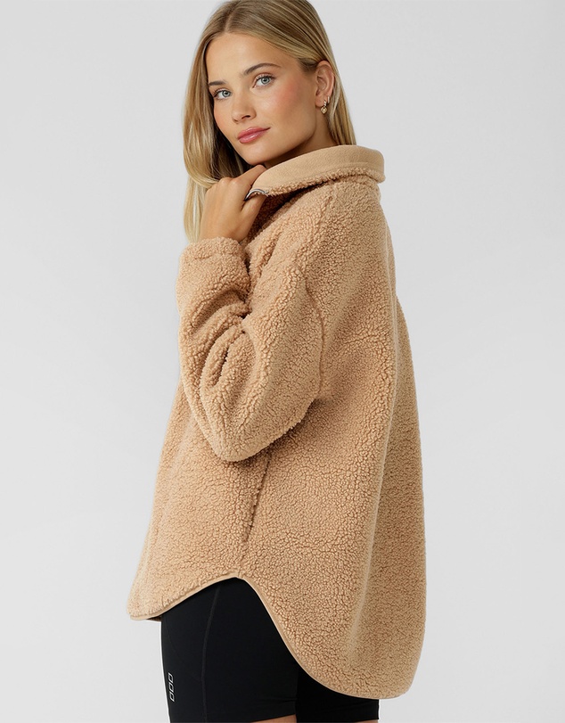 Lorna Jane - Field Teddy Half Zip Hoodie