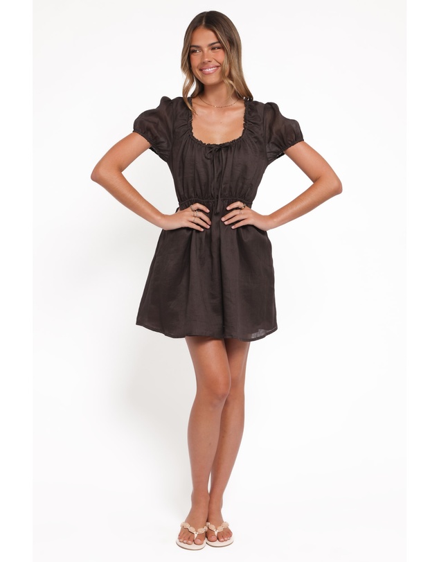 Petal & Pup - Arista Mini Dress - Espresso