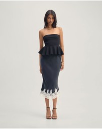 Oxford - Frieda Lace Trim Skirt