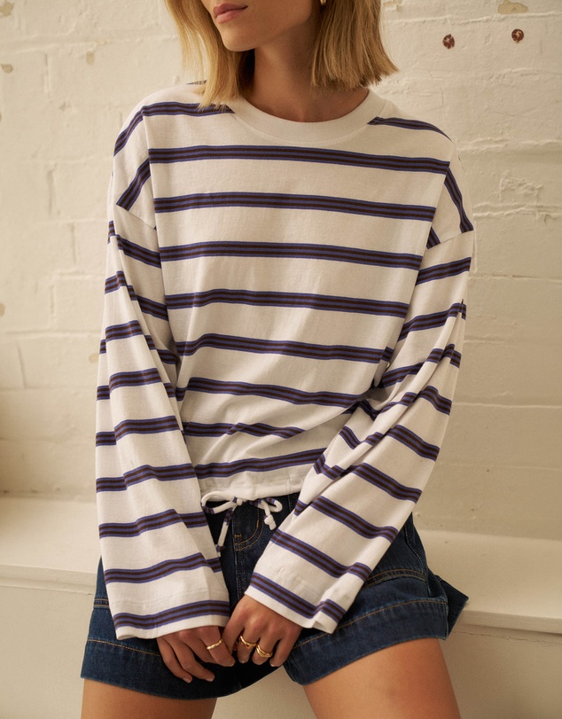 Ceres Life - Beau Tie Slouchy Tee