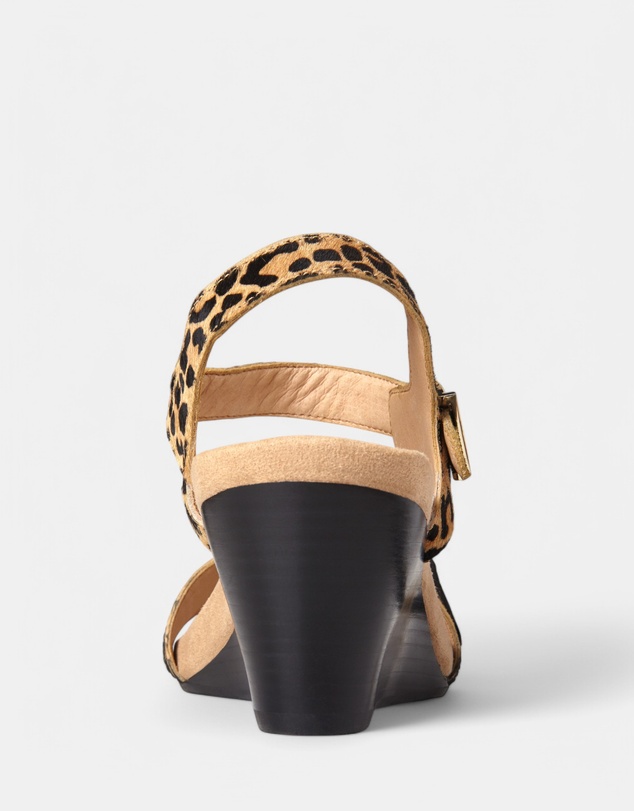 Vionic - Laurie Wedge Sandal - Tan Leopard