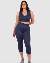 B Free Intimate Apparel - Seamless High Waist 3/4 Capri Leggings
