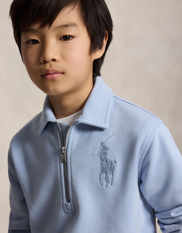 Polo Ralph Lauren - Big Pony Terry Collared Sweatshirt - Teens