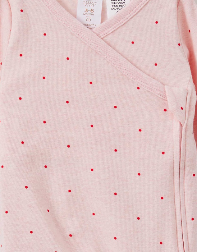 Cotton On Kids - Organic Cross Over Zip Romper