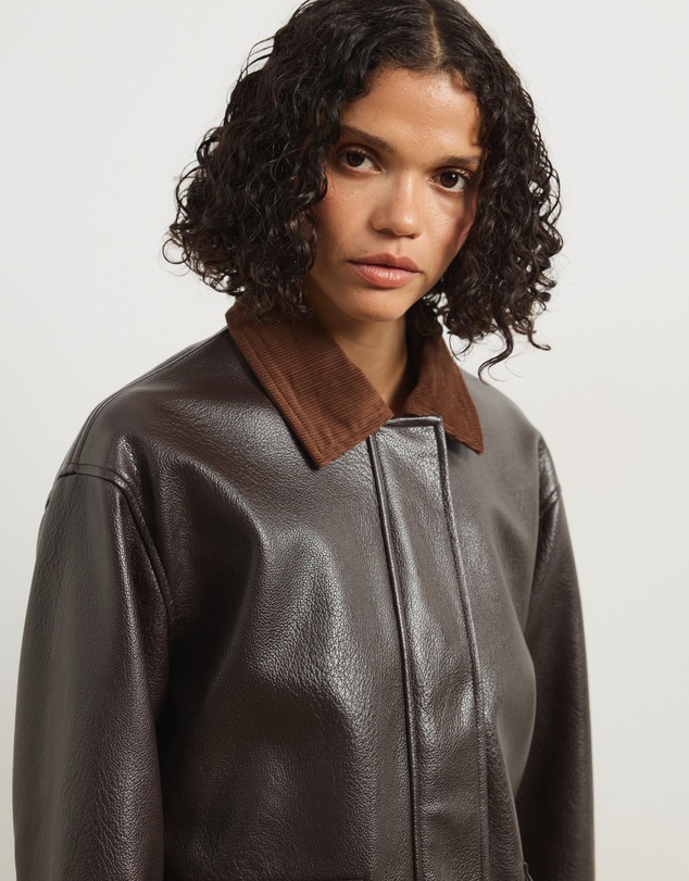 Atmos&Here - Mabel Leather Look Jacket