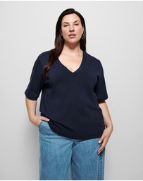 Commonry - Cotton V Neck T Shirt