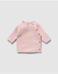 Wilson & Frenchy - Organic Knitted Bauble Kimono Cardigan - Babies