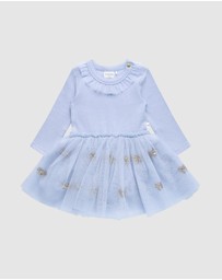 Fleur Harris - Evangeline Tutu Bodysuit Dress in Cornflower