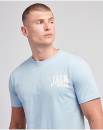 Jack Wills - Slant Stacked Graphic T-Shirt