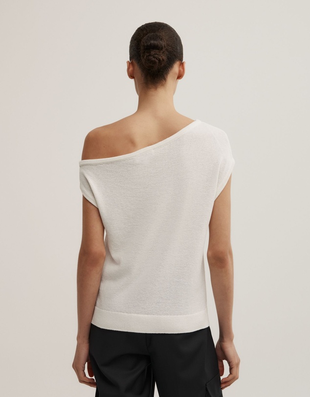 Witchery - Asymmetric Short Sleeve Slouch Knit