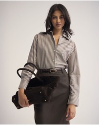 Oxford - Hailey Striped Euro Fabric Shirt