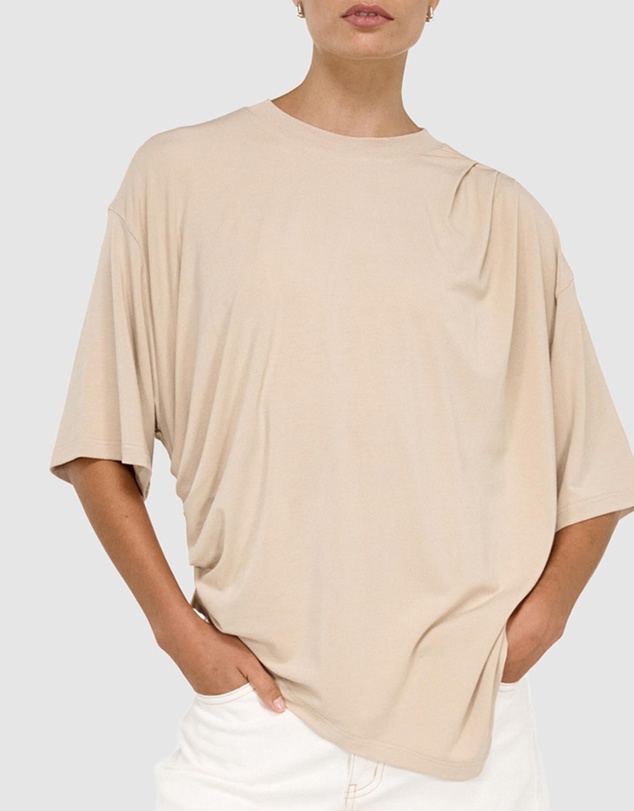 Staple the Label - Zelle Draped Oversized Tee