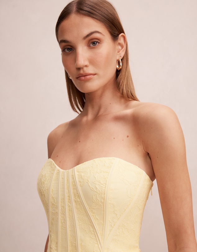 Forever New - Myla Lace Corset Maxi Dress
