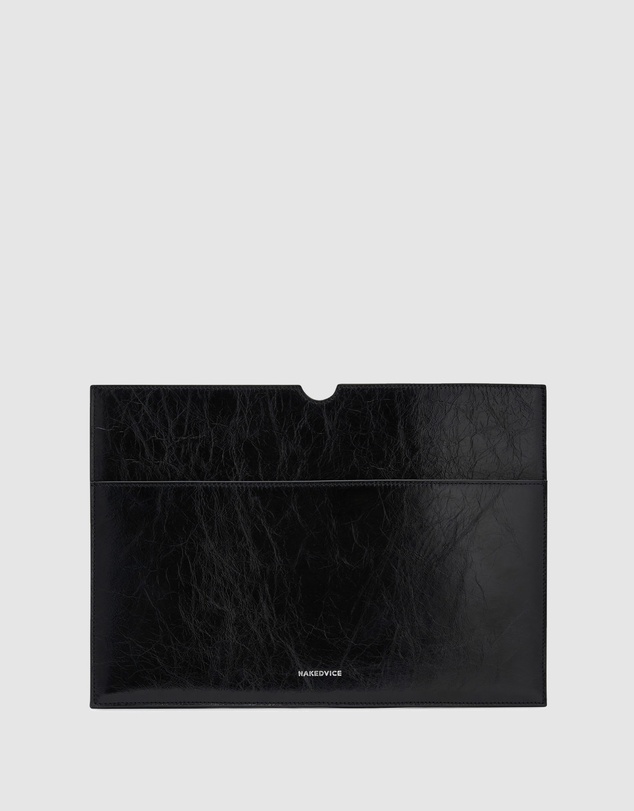 Nakedvice - The Bass Black Silver Laptop Sleeve