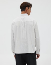 AERE - Echo Stripe Boxy Shirt