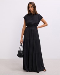 The Fated - Della Gathered Maxi Dress