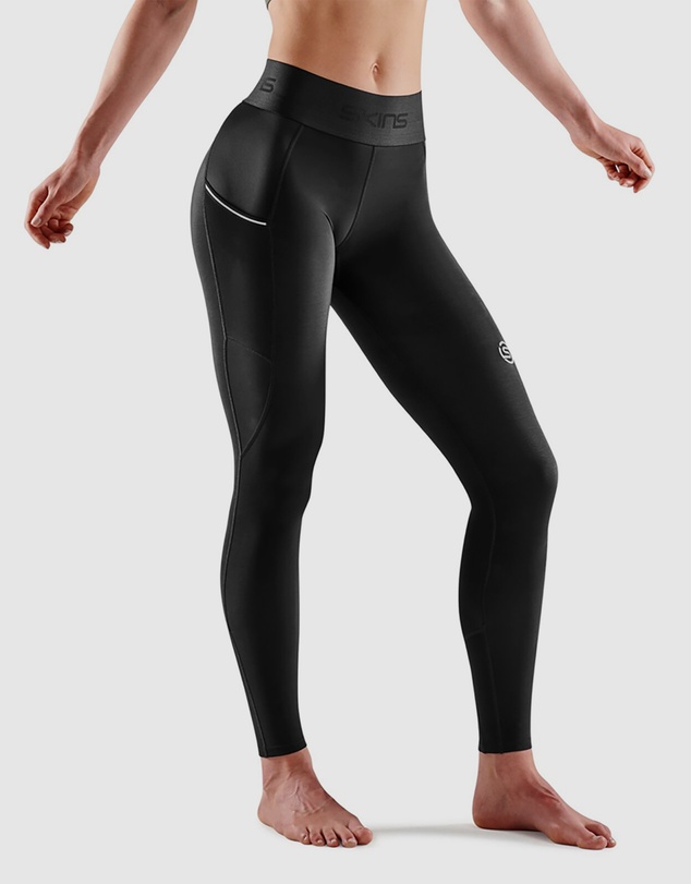 SKINS - SKINS Compression Women's Series-3 Activewear Long Tight Thermal Black