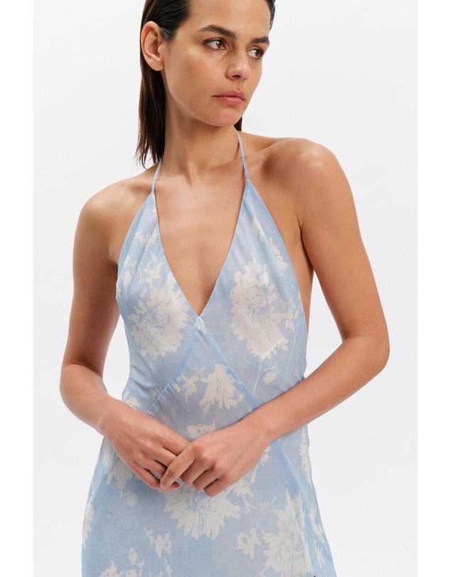 Bardot - Yve Halter Printed Maxi Dress