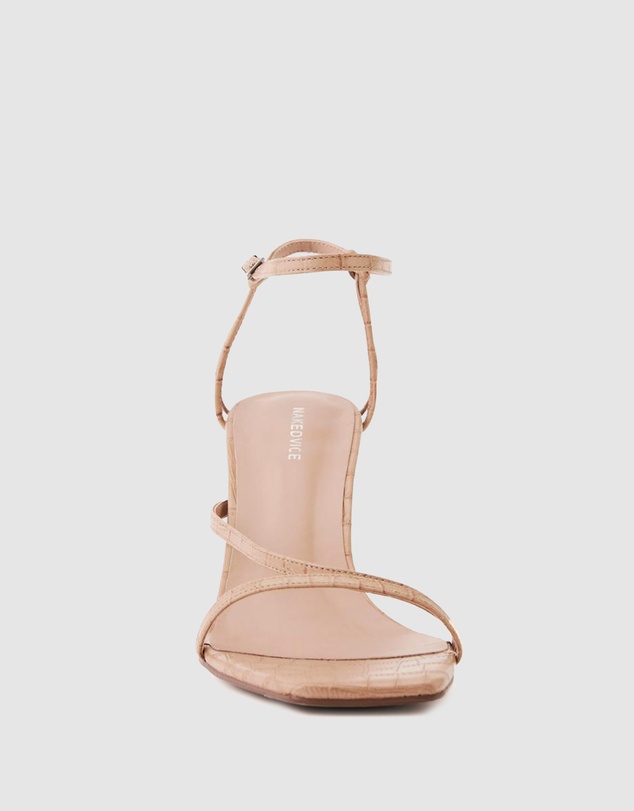 Nakedvice - The Cyrus Nude Croc Heel
