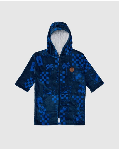 Crywolf - EVERYWHERE ZIP-UP TOWEL Navy