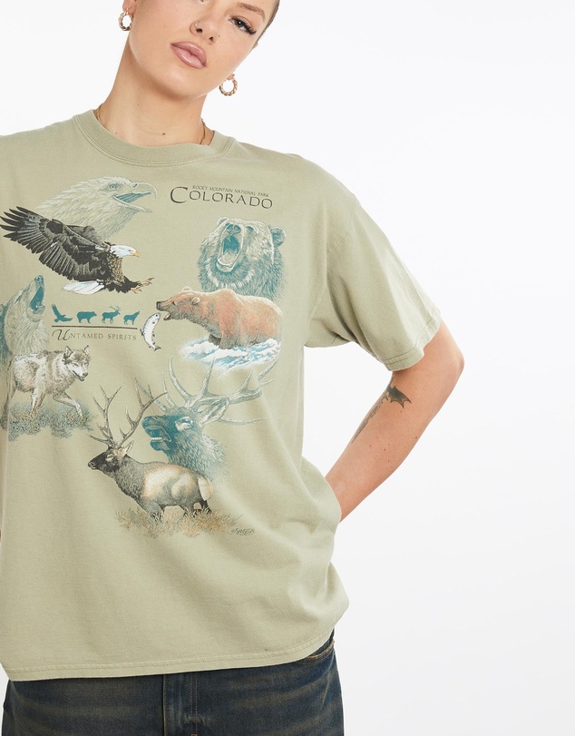 Vintage by The Real Deal - Pre Loved - Vintage Colorado Wildlife Tee