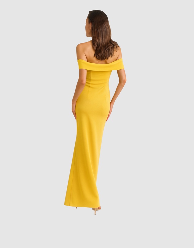 Romance by Honey and Beau - Trevia Off Shoulder Maxi Dress