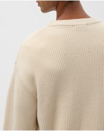 AERE - Organic Cotton Fisherman Rib Jumper
