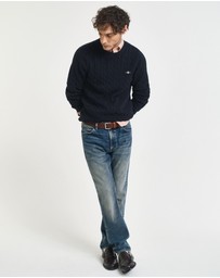 Gant - Cotton Cable Crew Neck Knit