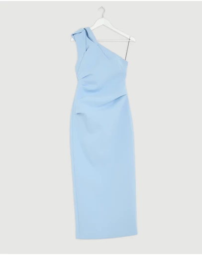 Revibe - Repaired Acler Bracora Midi Dress - AU 8