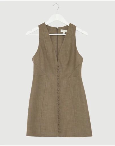 Revibe - Repaired Shona Joy Asher Fitted Mini Dress - AU 8