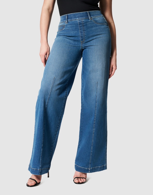 Spanx - DENIM-Seamed Front Wide Leg - Vtg In