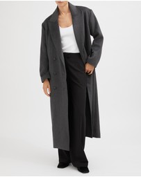FRIEND of AUDREY - The Double Breasted Longline Wool Coat