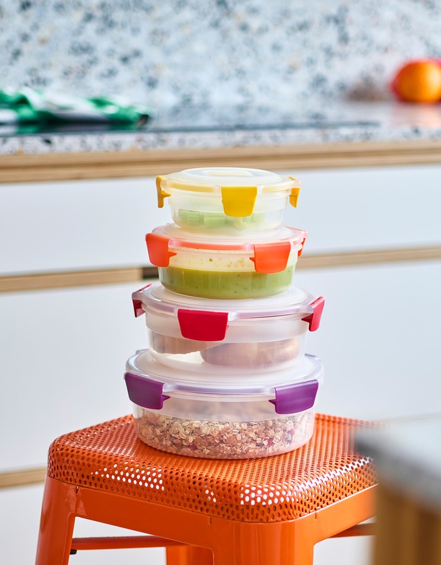Joseph Joseph - Nest™ Lock 4-piece Round Multi-size Storage Container Set (Multicolour)