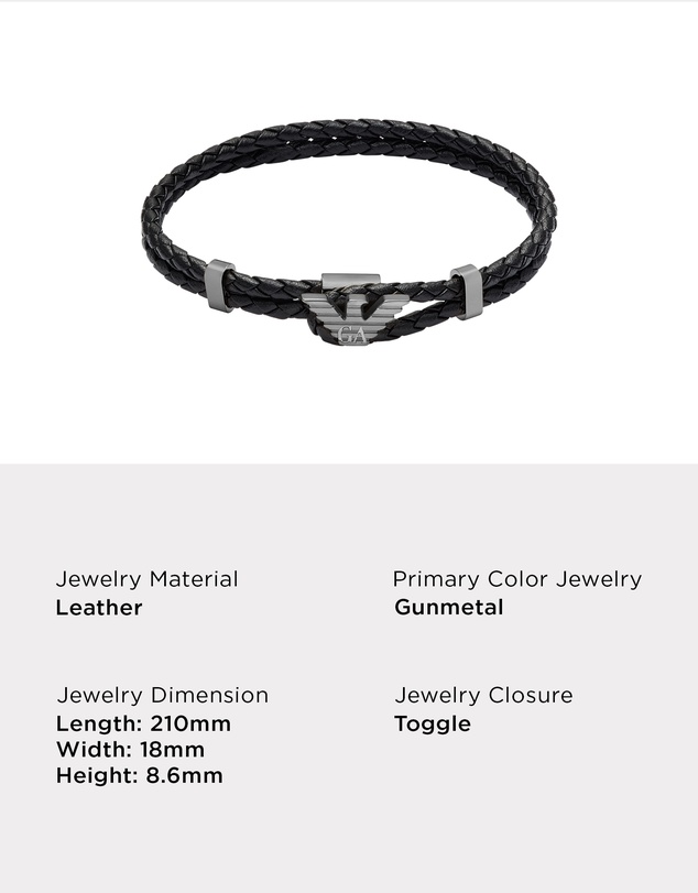 Emporio Armani - Gunmetal Bracelet