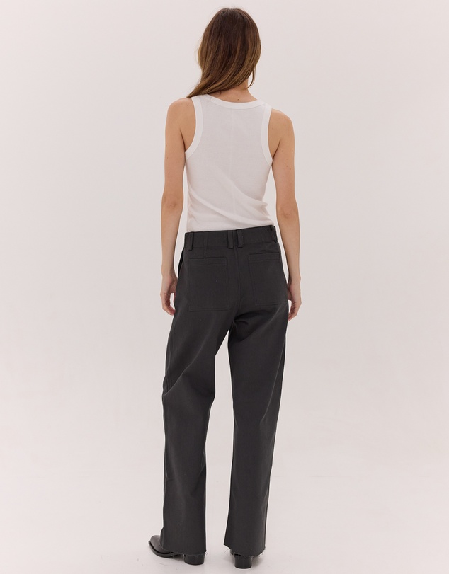 Cloth & Co. - The Wide Leg Denim Jeans | Carbon
