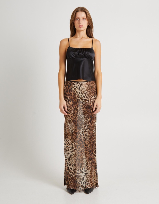 Alice In The Eve - Ivy Ruched Silky Slip Top
