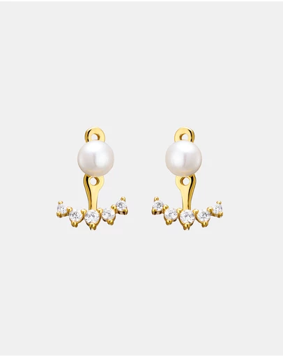 Zoe Olivia - 14K Gold Vermeil Elevate Shell Pearl Ear Jacket