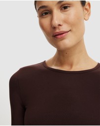 Cotton On - Longline Crew LS Top