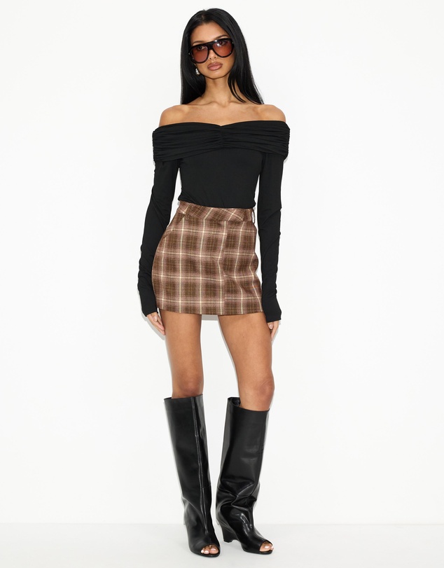 Dazie - Katia Off Shoulder Jersey Top