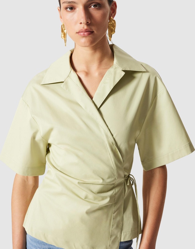 & Other Stories - Short-Sleeve Wrap Shirt