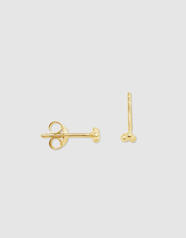 Ichu - Mini Trio Studs, Gold