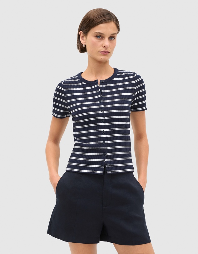 Seed Heritage - Button Through Rib Top