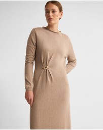 Oxford - Adelaide Knitted Dress With Brooch