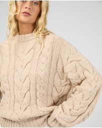 All About Eve - Higgins Cable Knit Oat