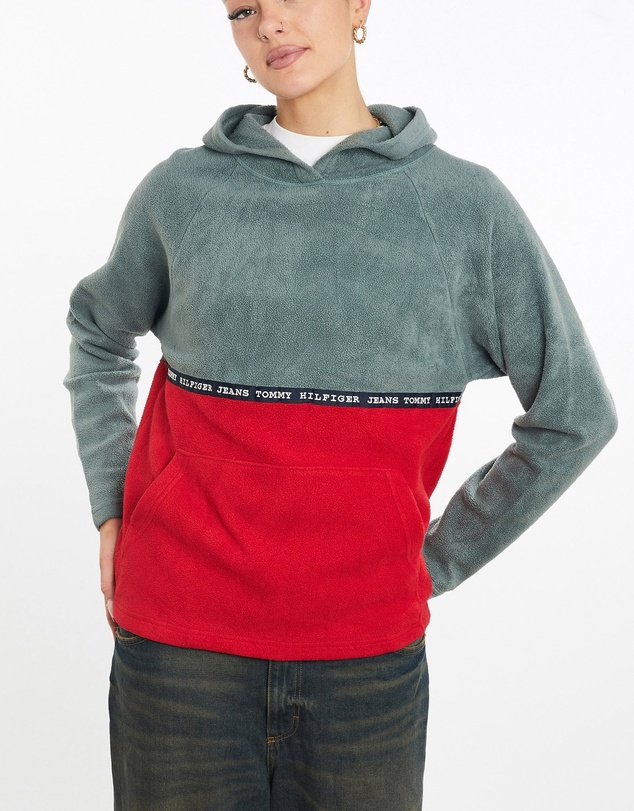 Vintage by The Real Deal - Pre Loved - Vintage Tommy Jeans Hooded Fleece Sweatshirt