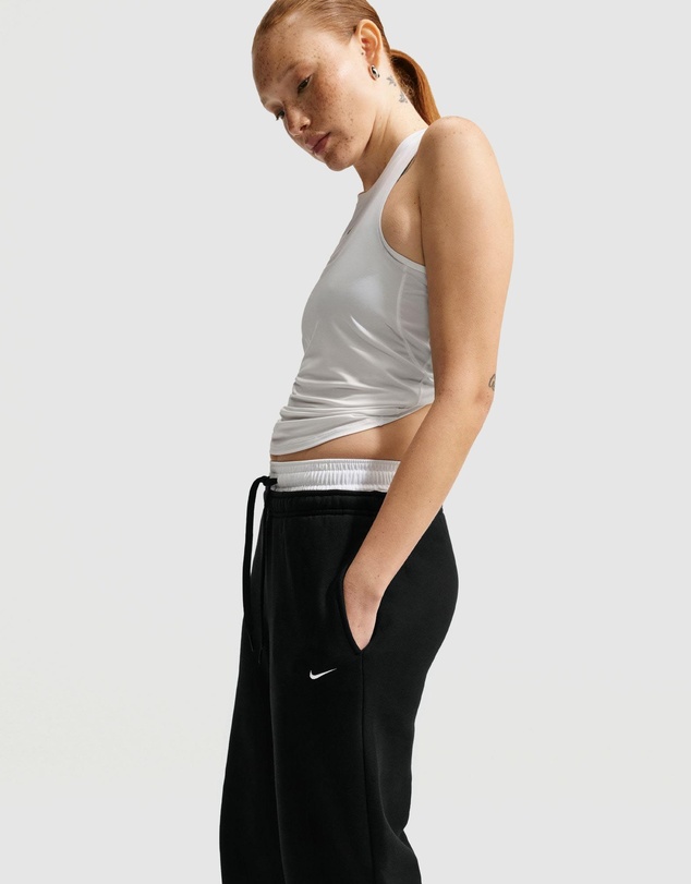 Nike - Studio Fleece Medium Weight Mid-Rise Wide-Leg Pants