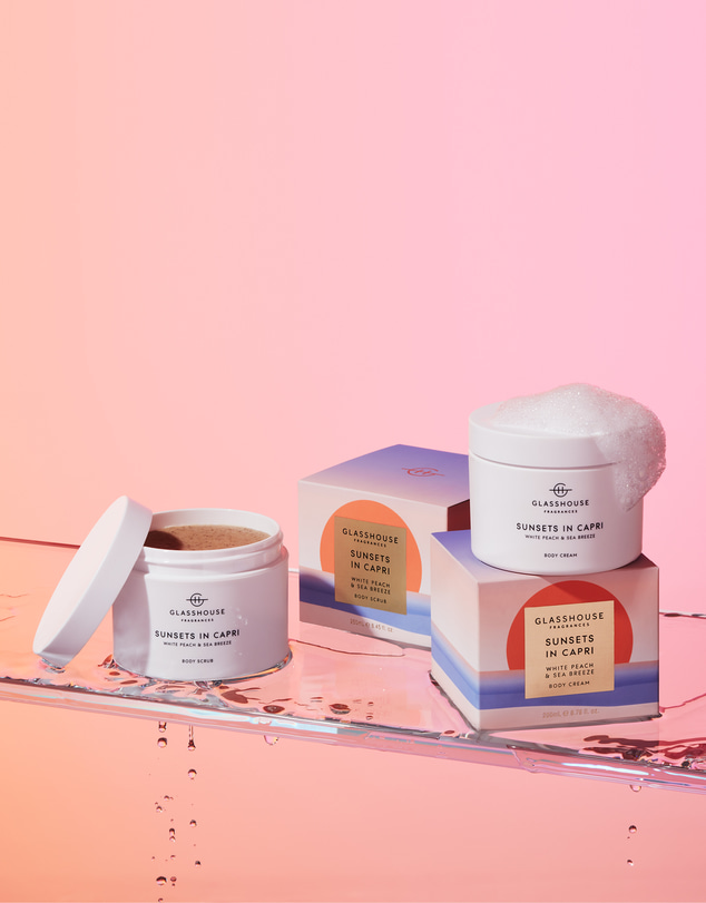 Glasshouse Fragrances - Sunsets in Capri Limited Edition 250mL Body Scrub