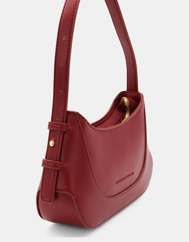 Morgan & Taylor - Aurora Shoulder Handbag in Burgundy Red