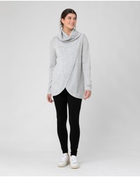 Ripe Maternity - Cowl Neck Nursing Knit