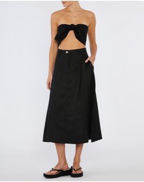 Amelius - Farah Linen Bandeau Top